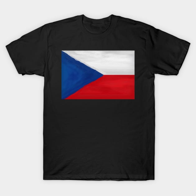 Czech Flag T-Shirt by Dojaja